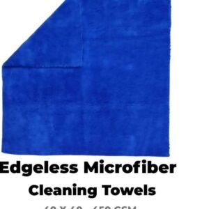 Edgeless Microfiber Cleaning Towels (40×40) 450 GSM – Blue