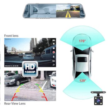 Dual Camera Car DVR Rearview Mirror With 4.3″ Screen - Image 3
