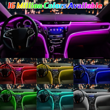 Car LED Interior Strip Ambient Lighting Kit – 12v – 5 In 1 - Image 5