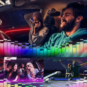 Car LED Interior Strip Ambient Lighting Kit – 12v – 5 In 1 - Image 3
