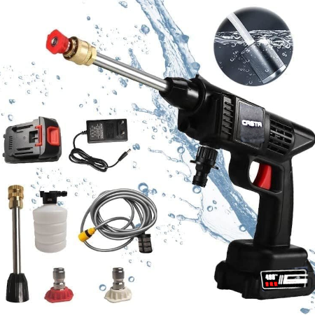 Rechargeable Lithium Battery Cordless High Pressure Car Cleaning Washer - Image 2
