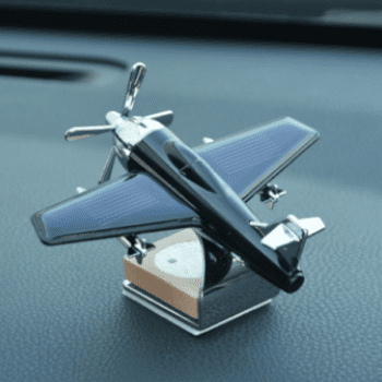 Car Dashboard Solar Decoration Aircraft Model Plane Air Freshener