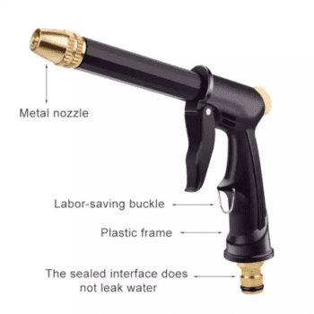 Portable High-pressure Metal Water Gun Nozzle - Image 4