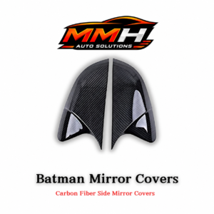 Batman Style Carbon Fiber Side Mirror Covers For Honda City 2022-2024