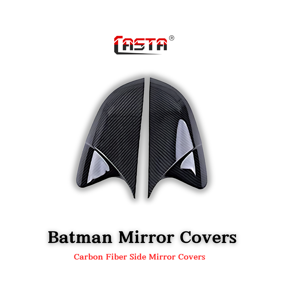 Batman Style Carbon Fiber Side Mirror Covers For Toyota Yaris 2019-2024 - Image 10