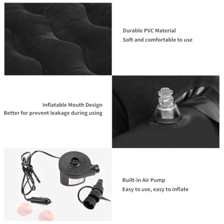 Inflatable Car Mattress Travel Bed- XL – 130x15x80cm - Image 5