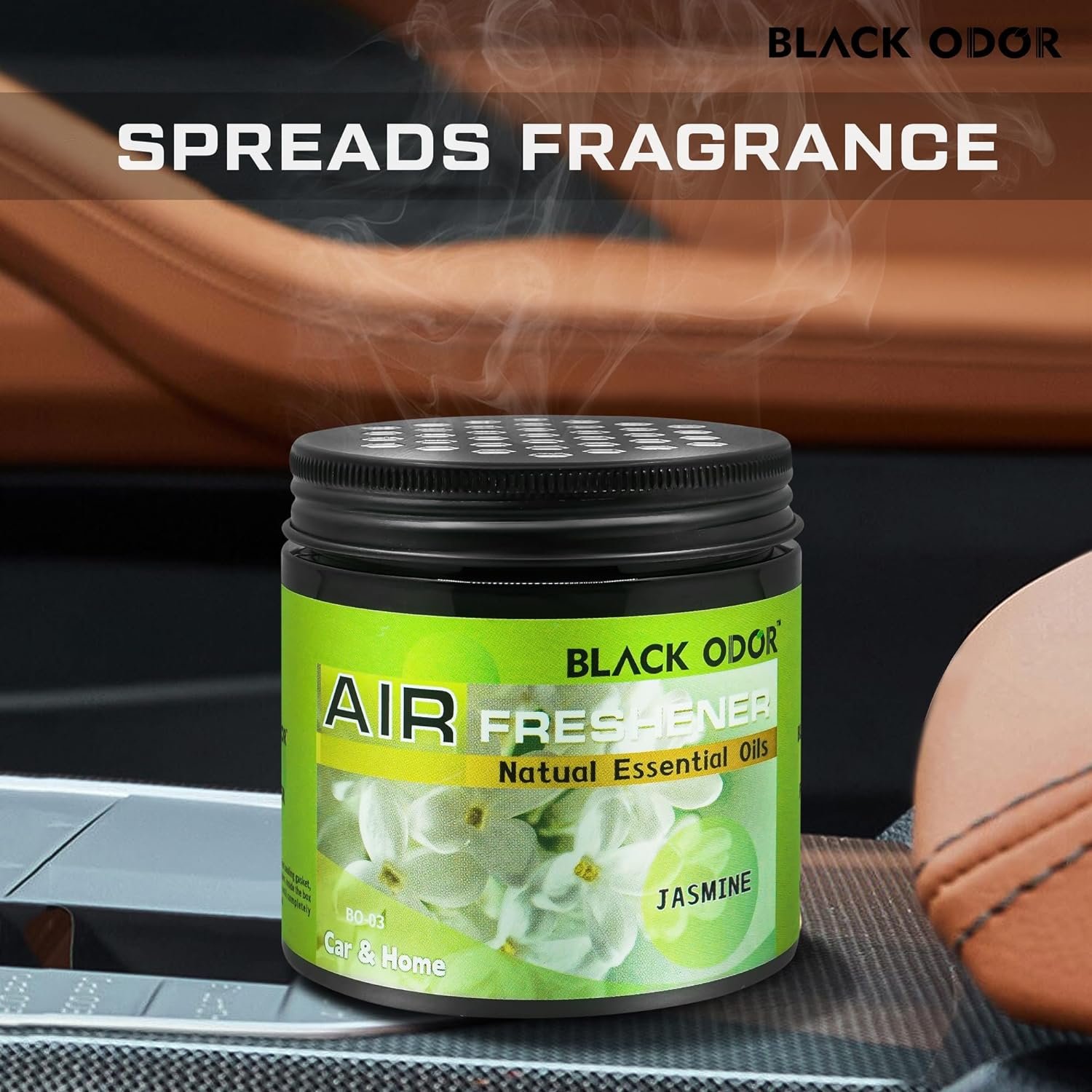 BLACK ODOR Gel Air Freshener – Jasmine (180 gm) - Image 2