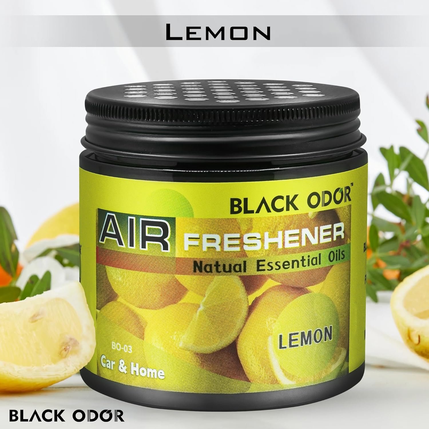 BLACK ODOR Gel Air Freshener – Lemon (180 gm) - Image 2