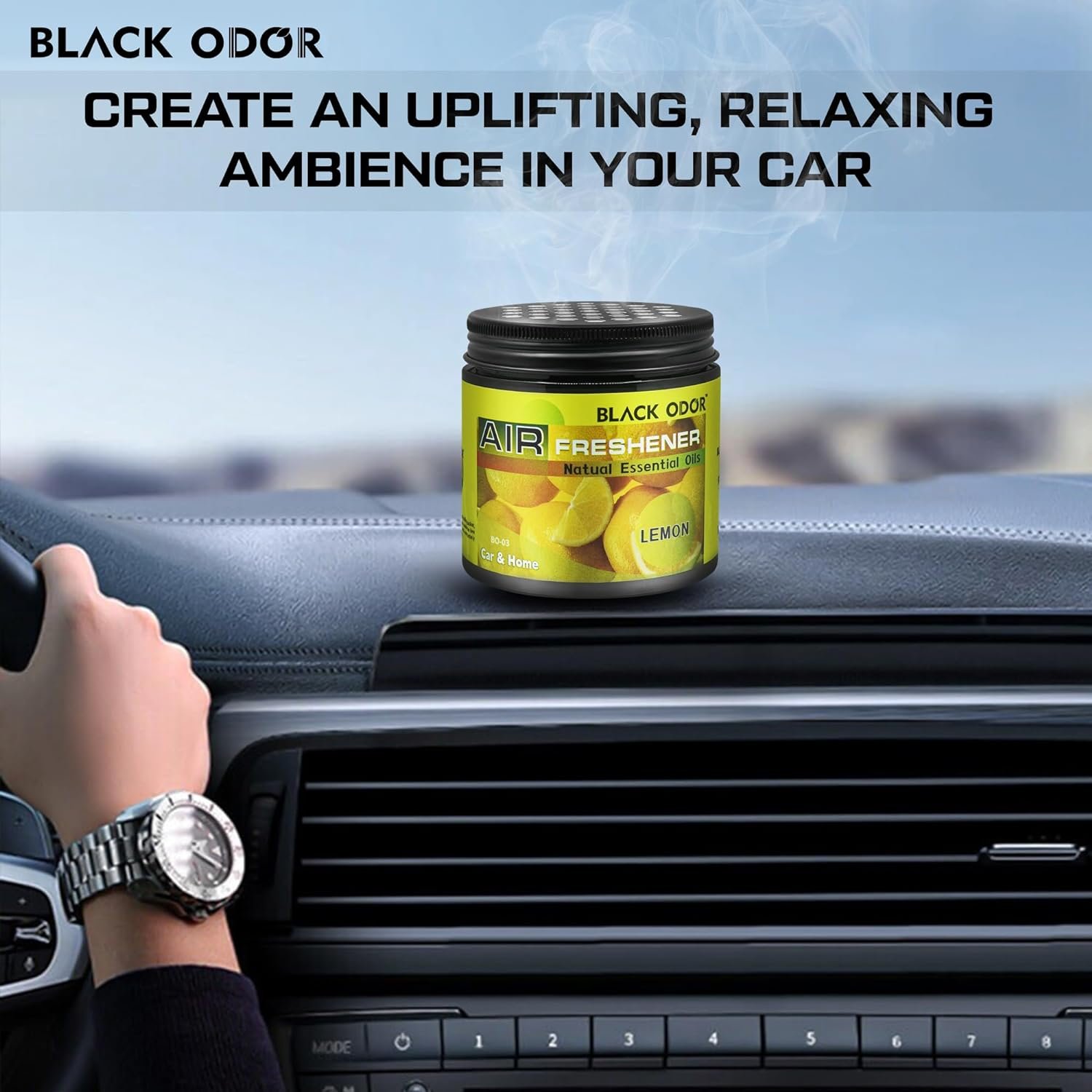 BLACK ODOR Gel Air Freshener – Pineapple (180 gm) - Image 3