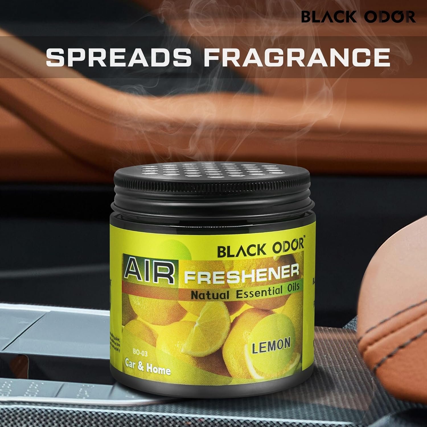 BLACK ODOR Gel Air Freshener – Lemon (180 gm) - Image 5