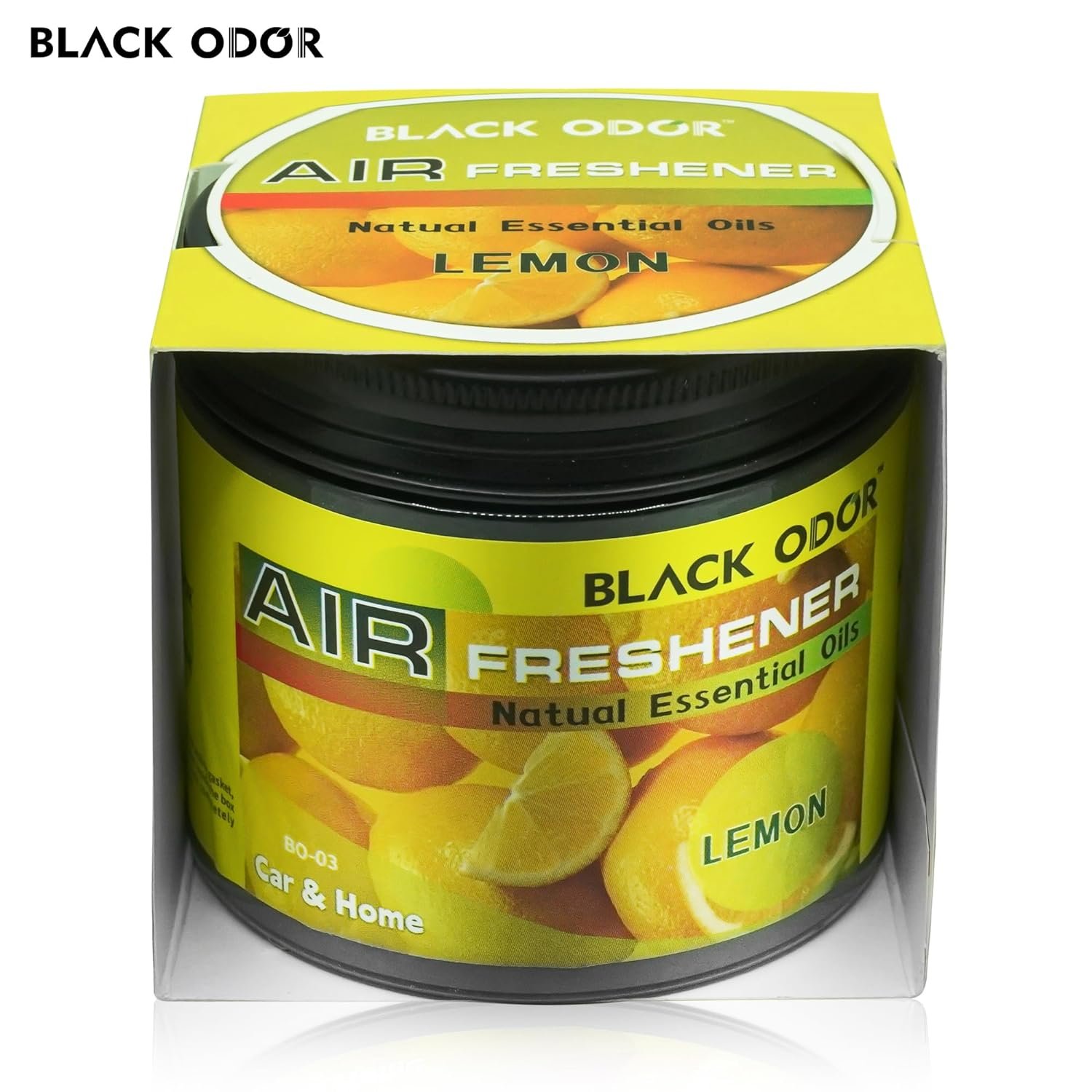 BLACK ODOR Gel Air Freshener – Lemon (180 gm) - Image 6