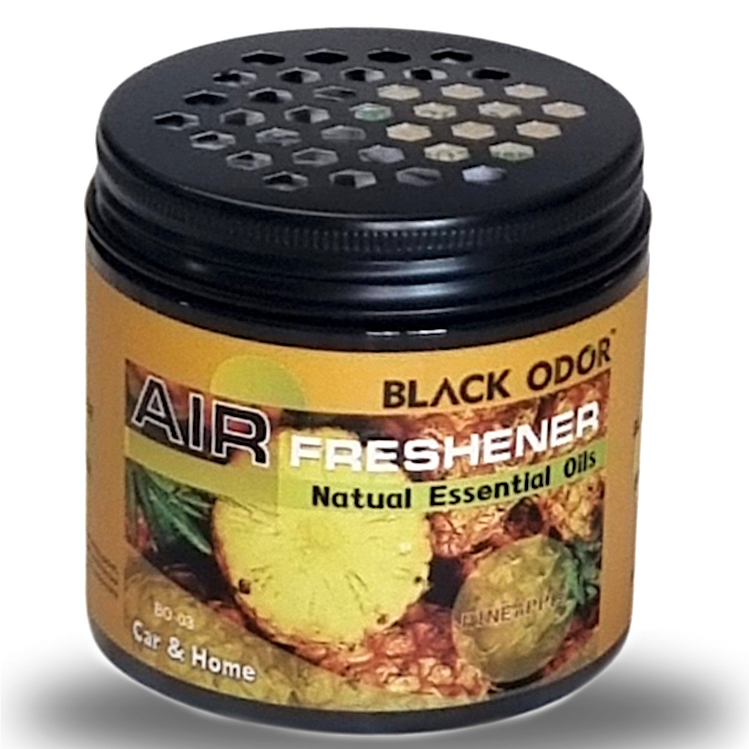 BLACK ODOR Gel Air Freshener – Pineapple (180 gm)