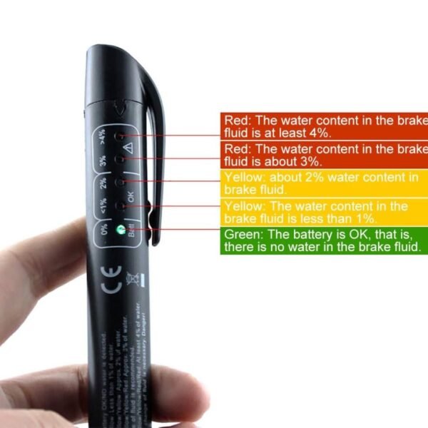 Brake Fluid Tester Pen – 5 LED Indicators - Image 3