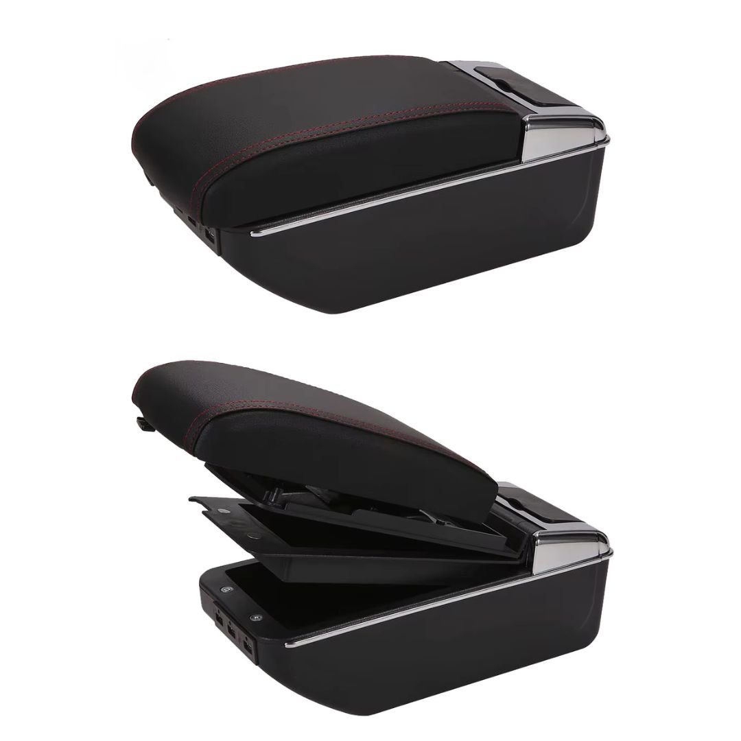 Car Central Console Armrest Interior Storage Box with USB - Image 6