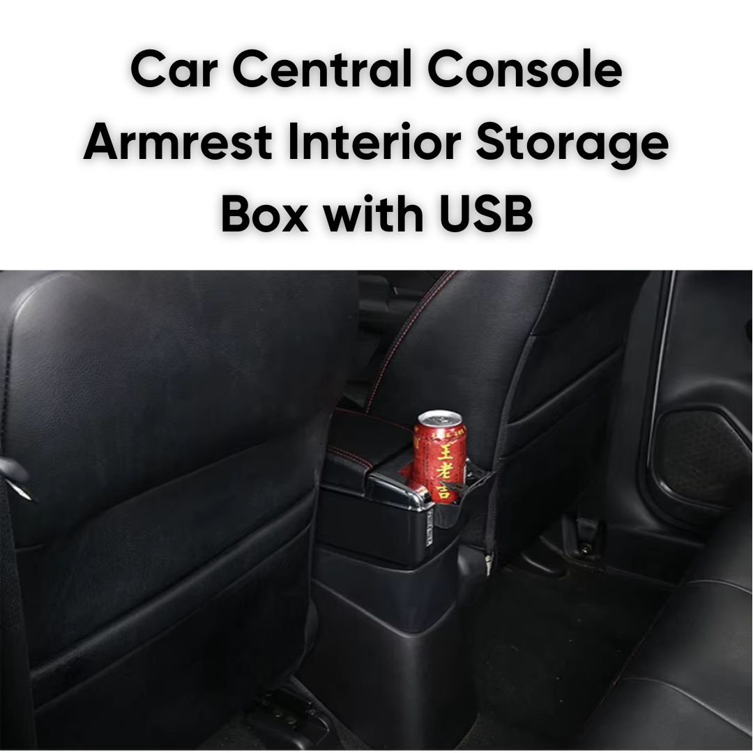 Car Central Console Armrest Interior Storage Box with USB - Image 8