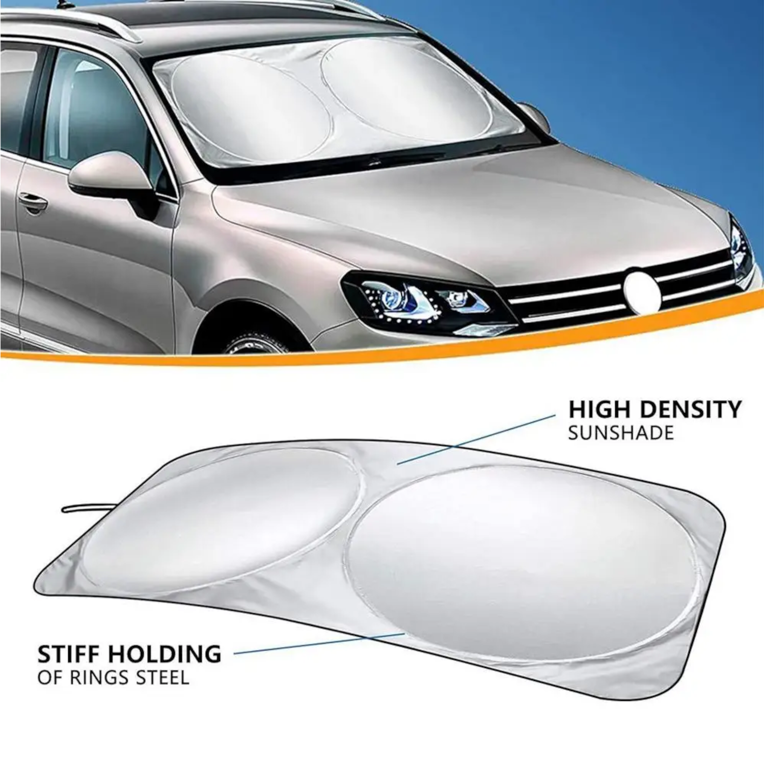 Car Front Windshield Ring Sunshade - Image 7