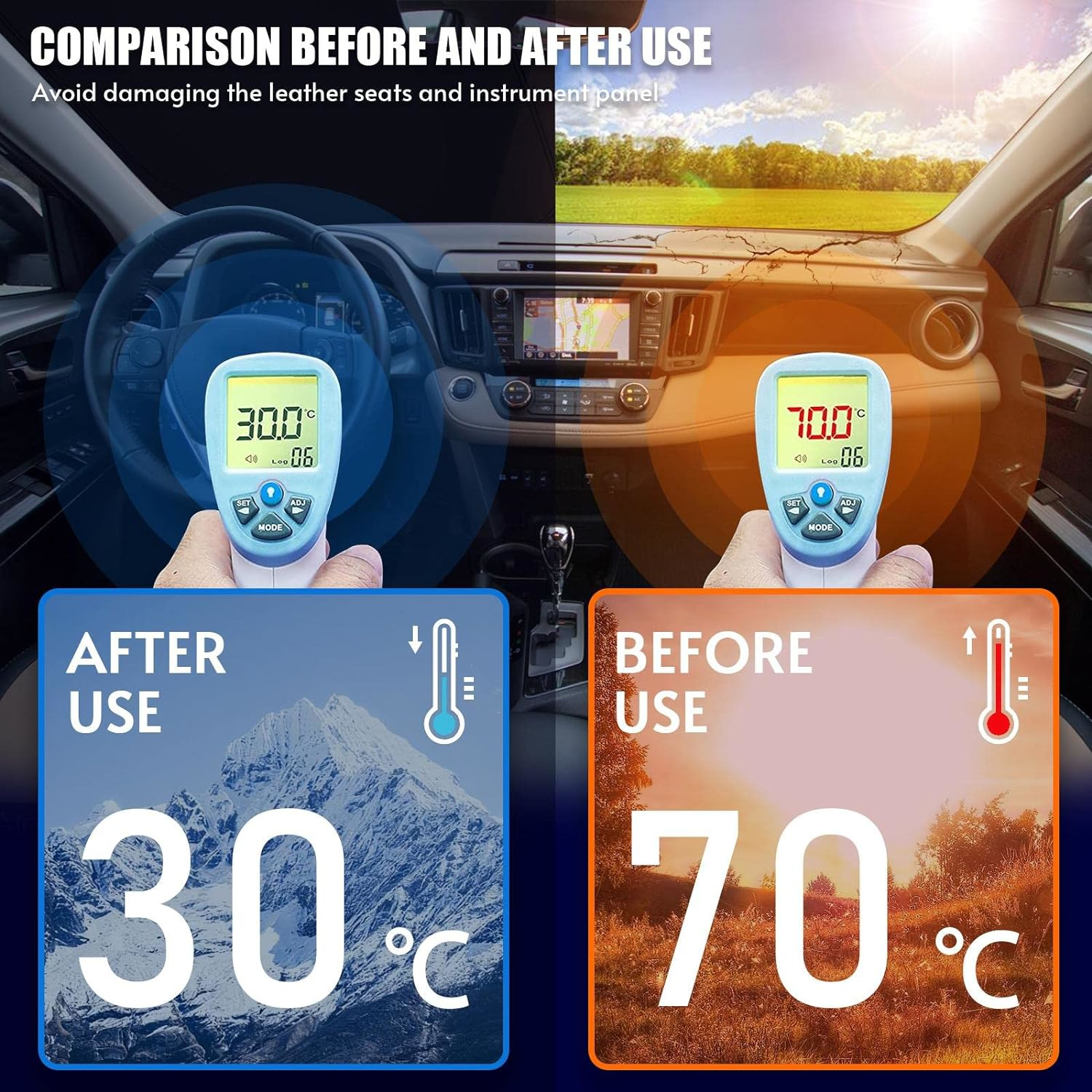 Car Front Windshield Ring Sunshade - Image 4