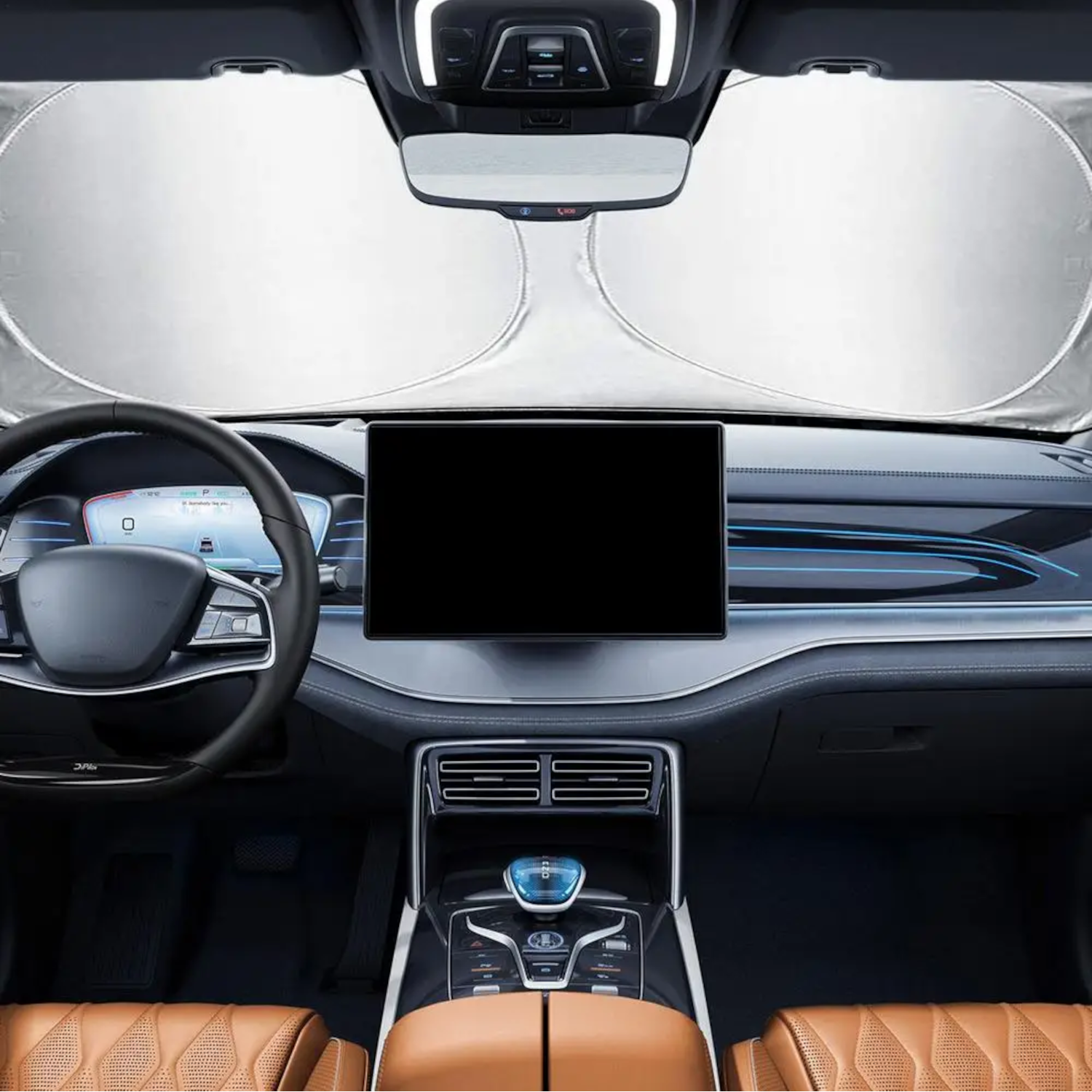 Car Front Windshield Ring Sunshade - Image 3