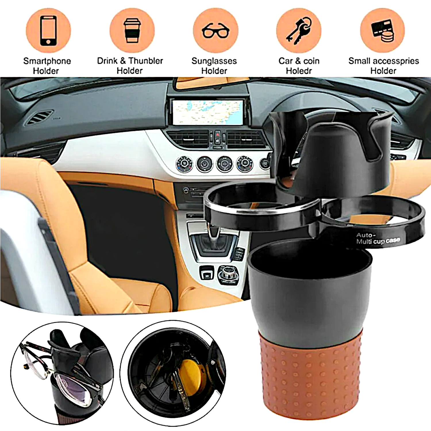 Rotating Car Drink Holder – Multi-Function Drink – 360-Degree Adjustable - Image 5