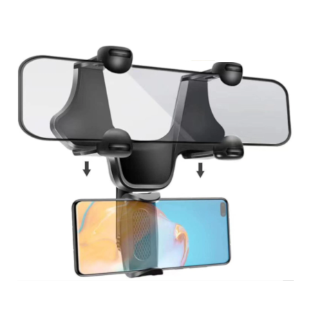 Car Mobile Phone Holder Rearview Mirror Mount