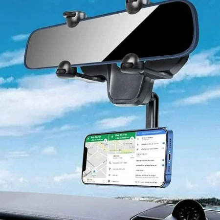 Car Mobile Phone Holder Rearview Mirror Mount - Image 4