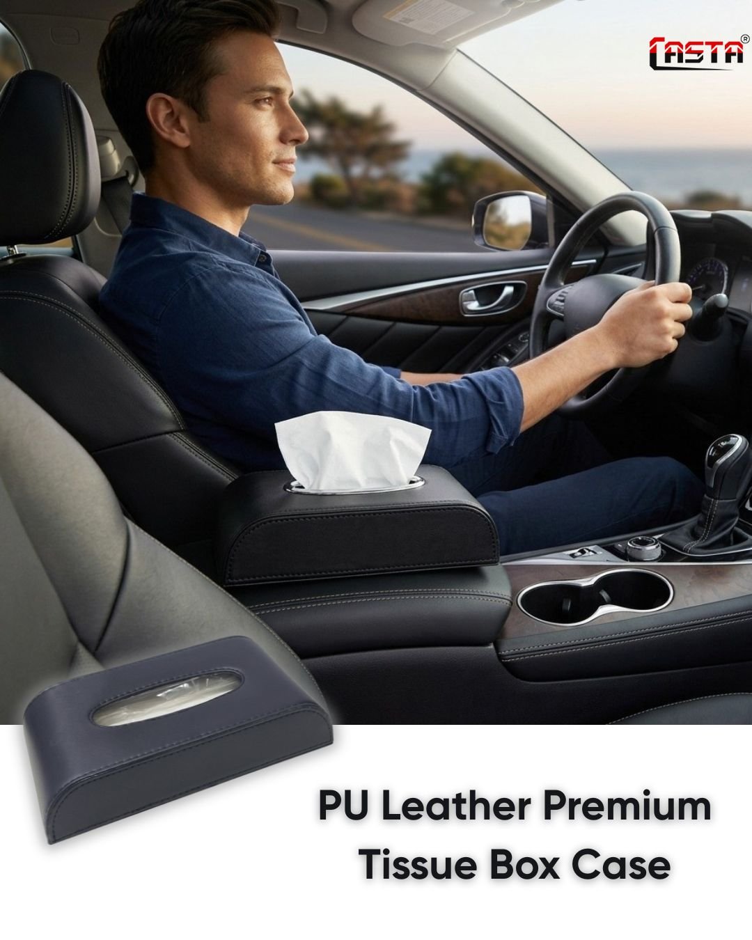 PU Leather Premium Tissue Box Case – Toyota - Image 2
