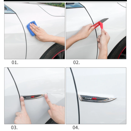 Car Side Fender Metal 3D Trim Decoration - Image 4