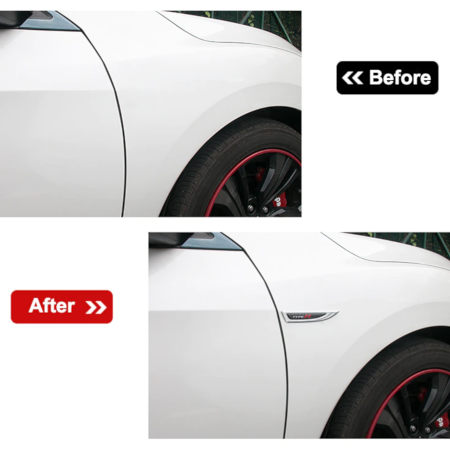 Car Side Fender Metal 3D Trim Decoration - Image 2