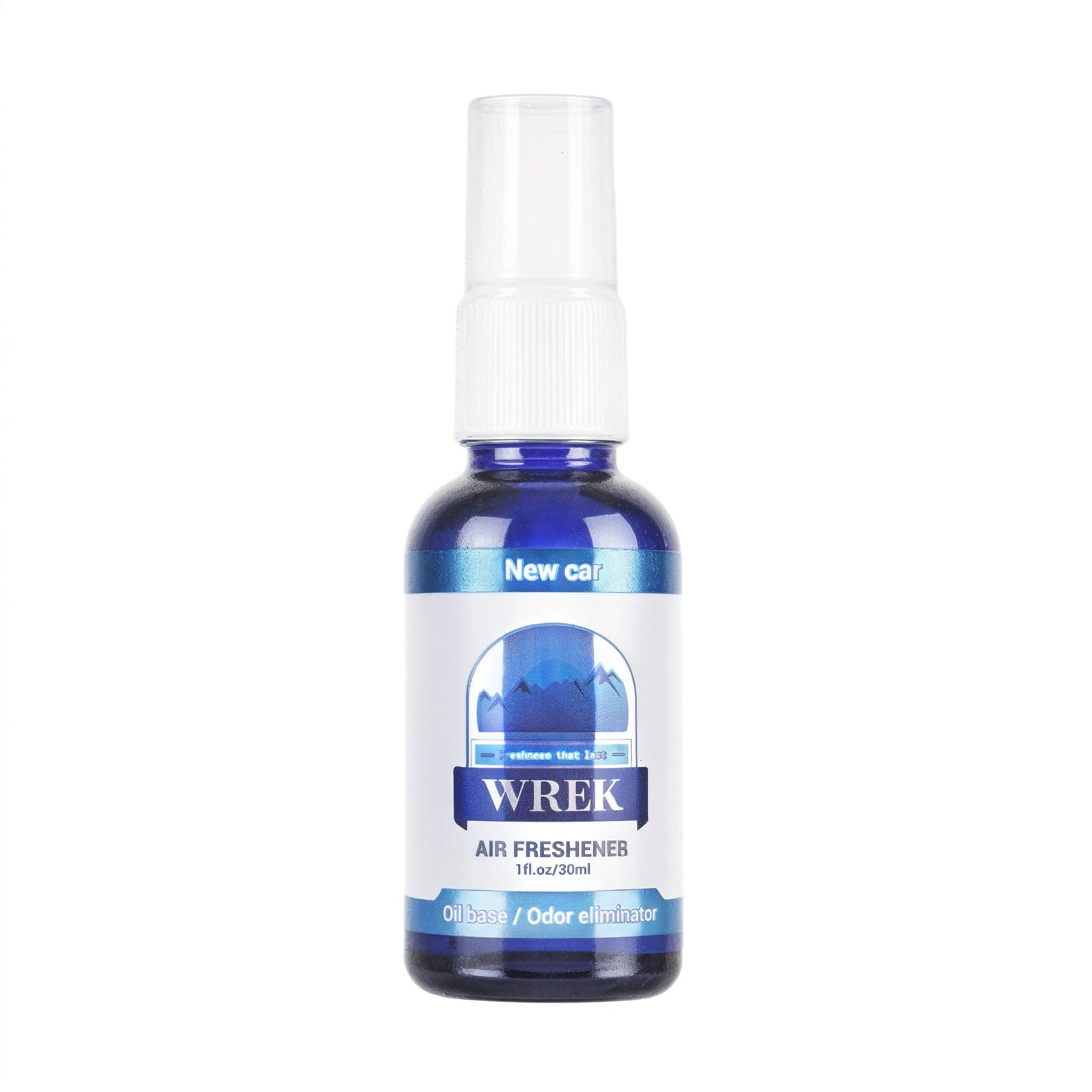 WREK Air Freshener – Oil Based Odor Eliminator – New Car