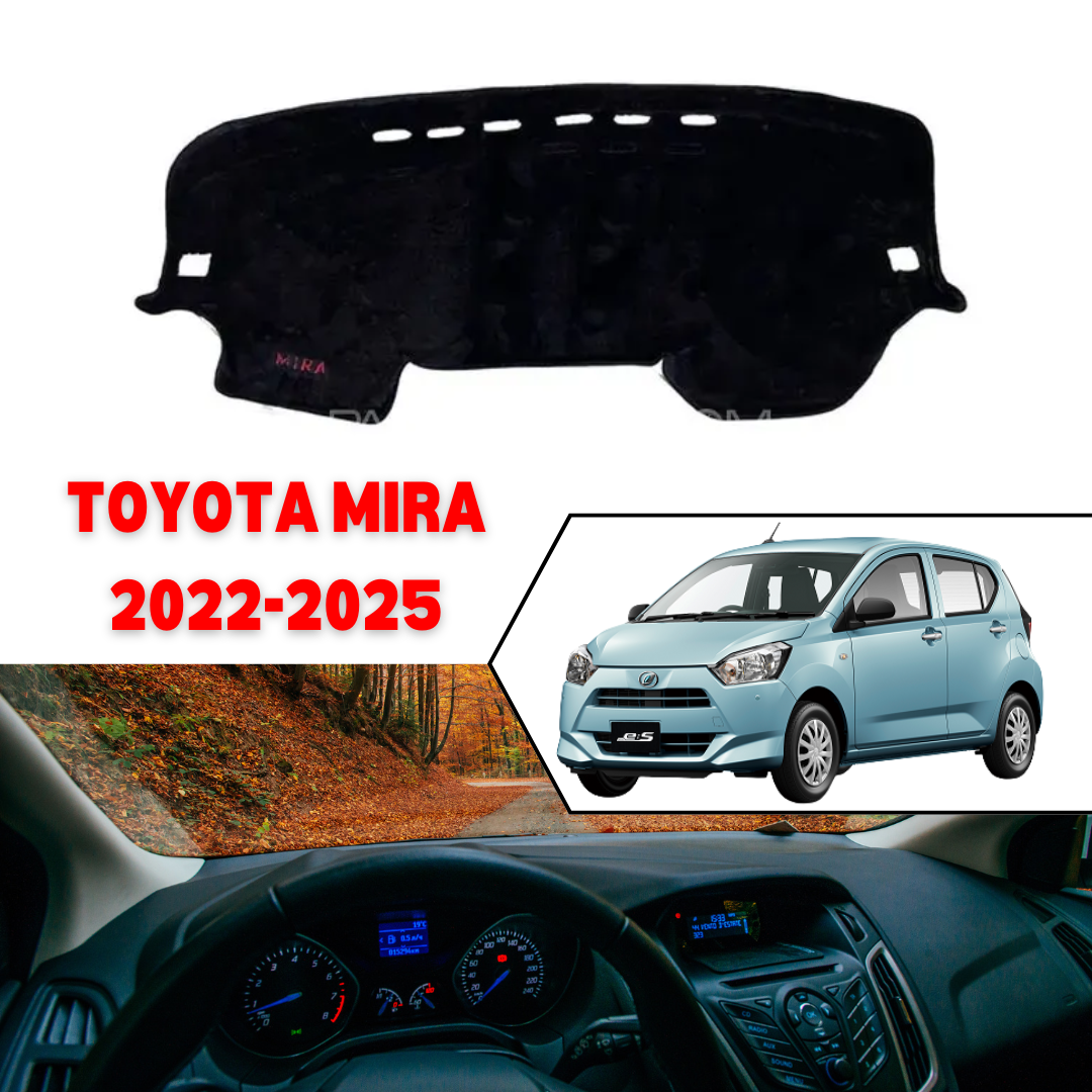 Daihatsu Mira 2021-2025 Dashboard Mat – Suede Nonslip Velvet Fur
