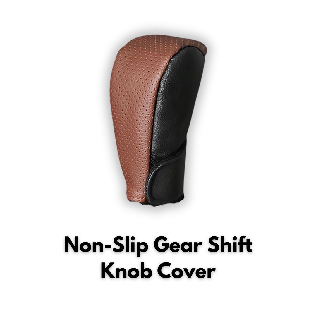 Car Non-Slip PU Leather Gear Shift Knob Cover - Image 7
