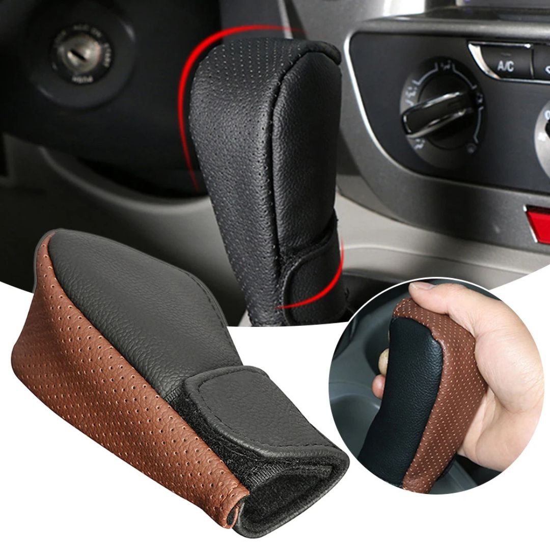 Car Non-Slip PU Leather Gear Shift Knob Cover - Image 8