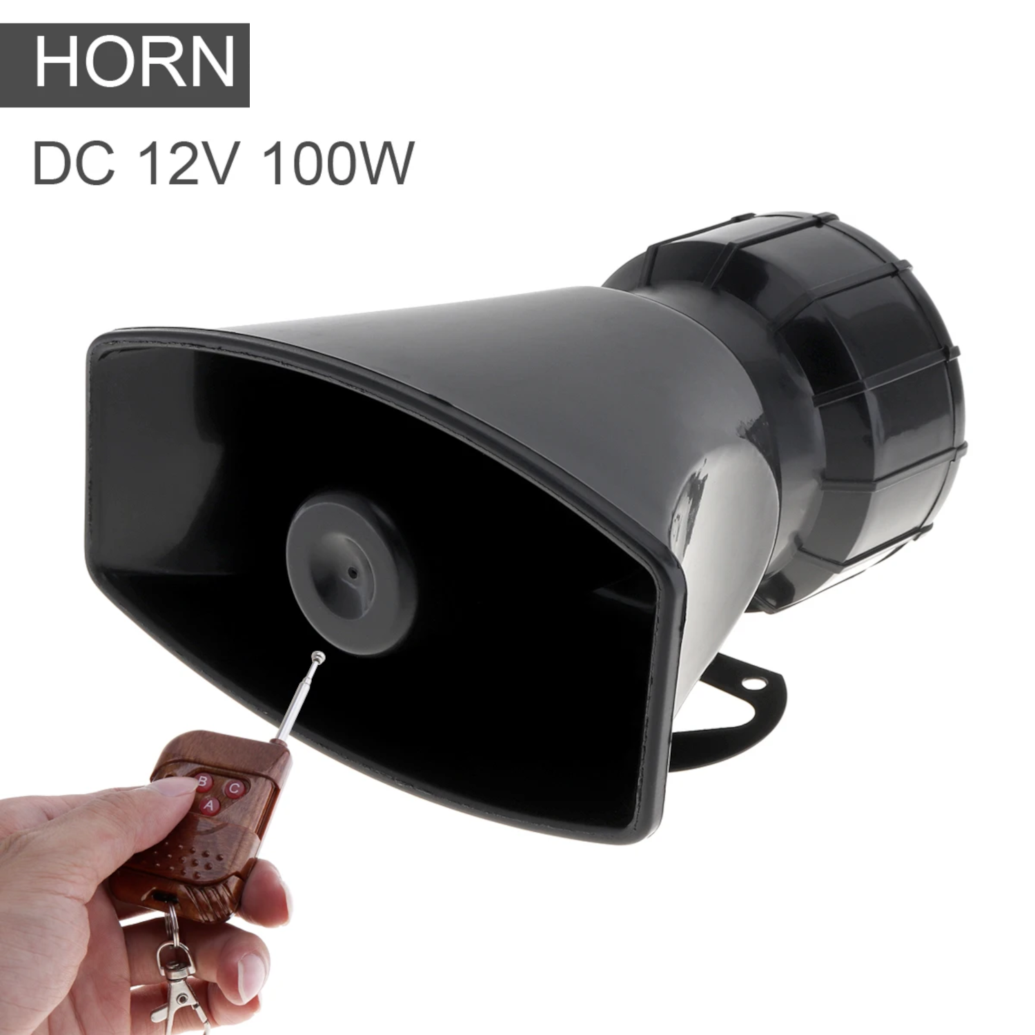 Car Siren Horn Speaker System Brown Remote Controller - Image 2