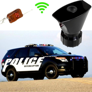 Car Siren Horn Speaker System Brown Remote Controller