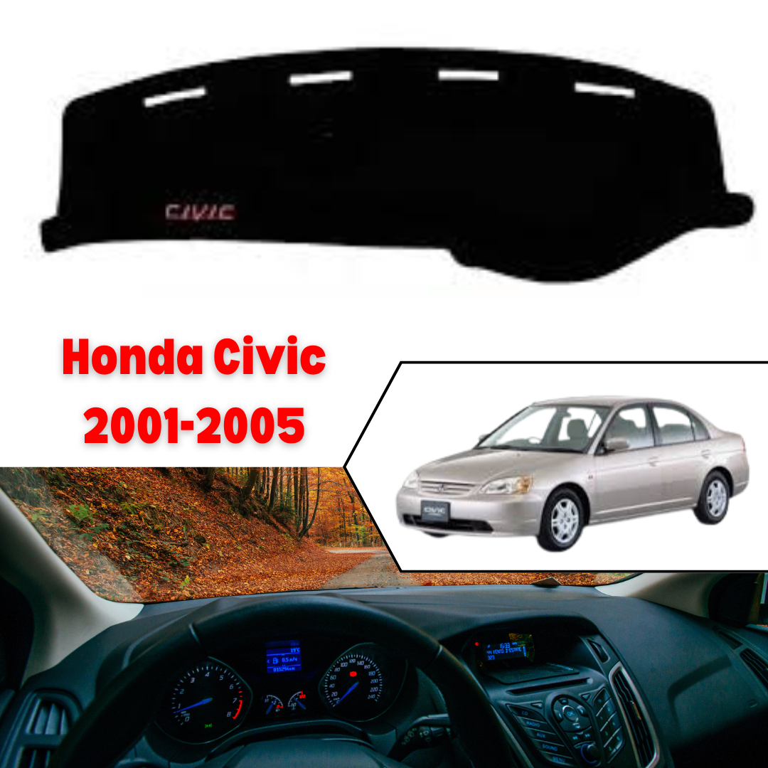 Honda Civic 2001 2005 Dashboard Mat – Suede Nonslip Velvet Fur