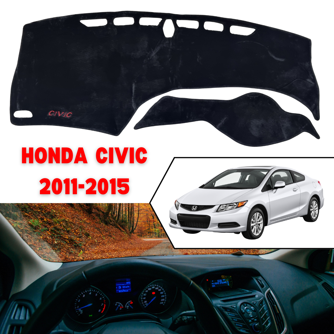 Honda Civic 2011 2015 Dashboard Mat – Suede Nonslip Velvet Fur
