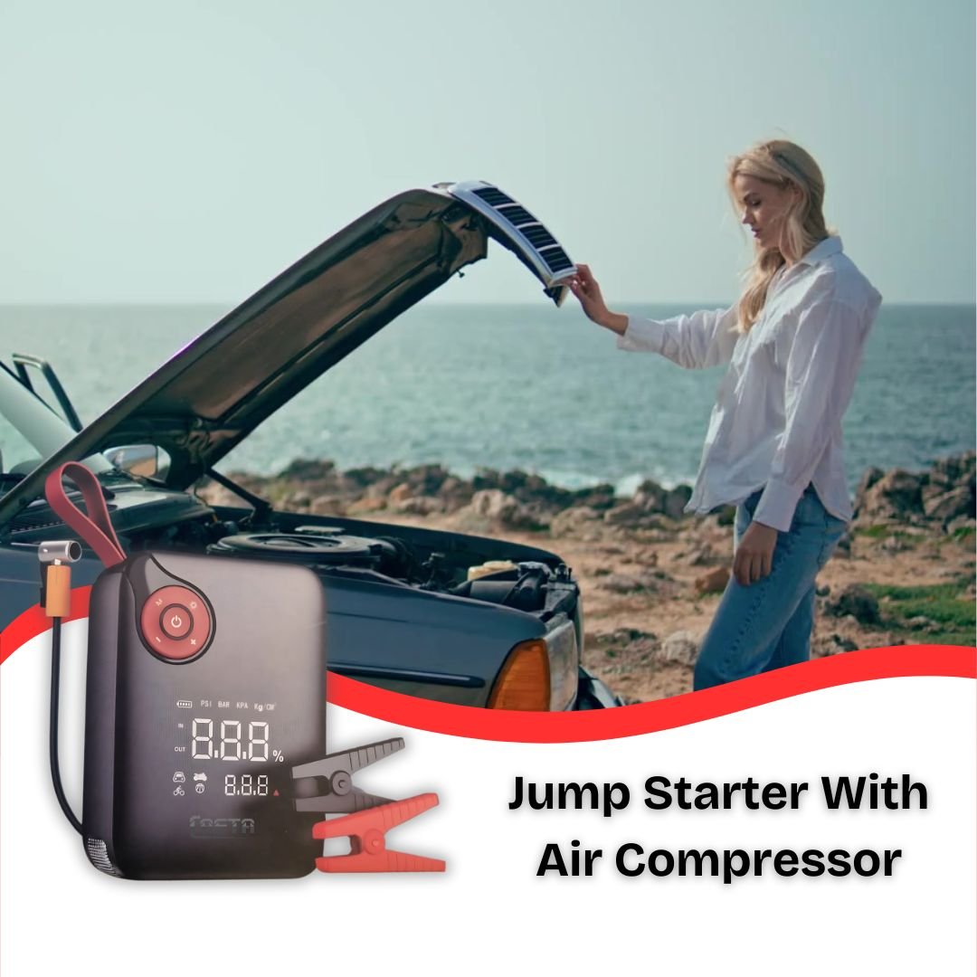 Casta 2 in 1 Jump Starter With Air Compressor - Image 2