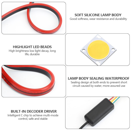 100cm Car Strip Light LED Third Brake Light With Turn Signal Flasher - Image 3