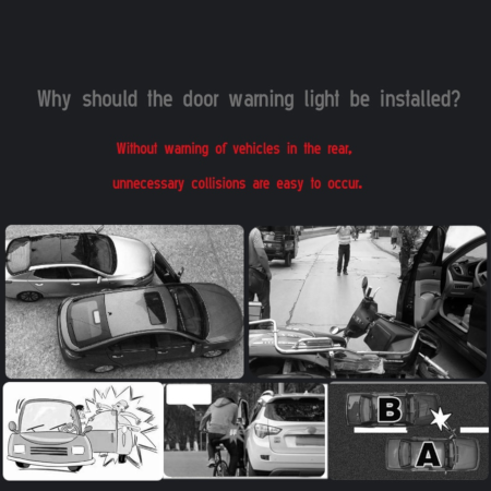 Car Door Safety Warning LED Strip Light – 110 cm – 12v - Image 4