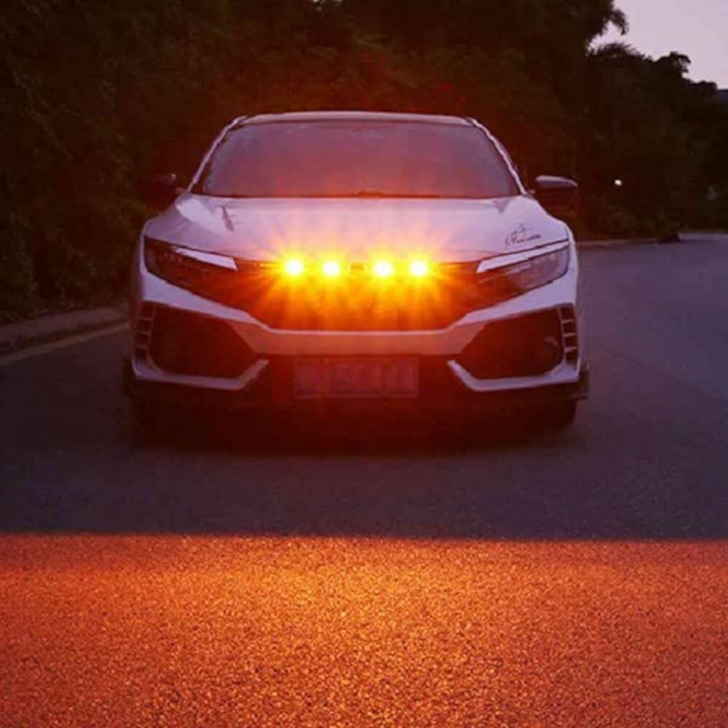 Car Amber Front Grill LED Lights - Image 5