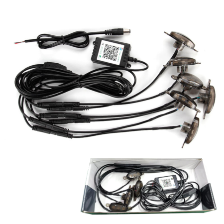 Led 7 Color Grill Lights 4Pcs Smoke Lens Smartphone APP Control/Music/Timing/Flashing Strobe Modes - Image 10