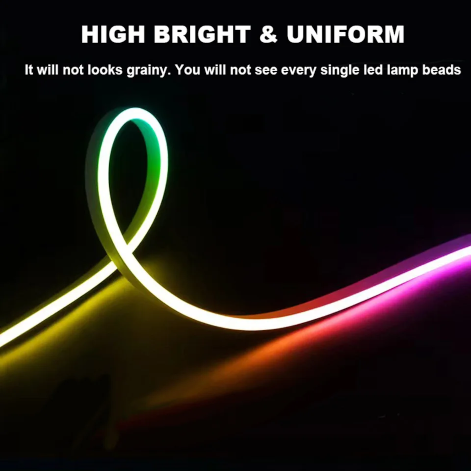 Dynamic Multi Color LED Car Hood Strip Lights – 12V - Image 4