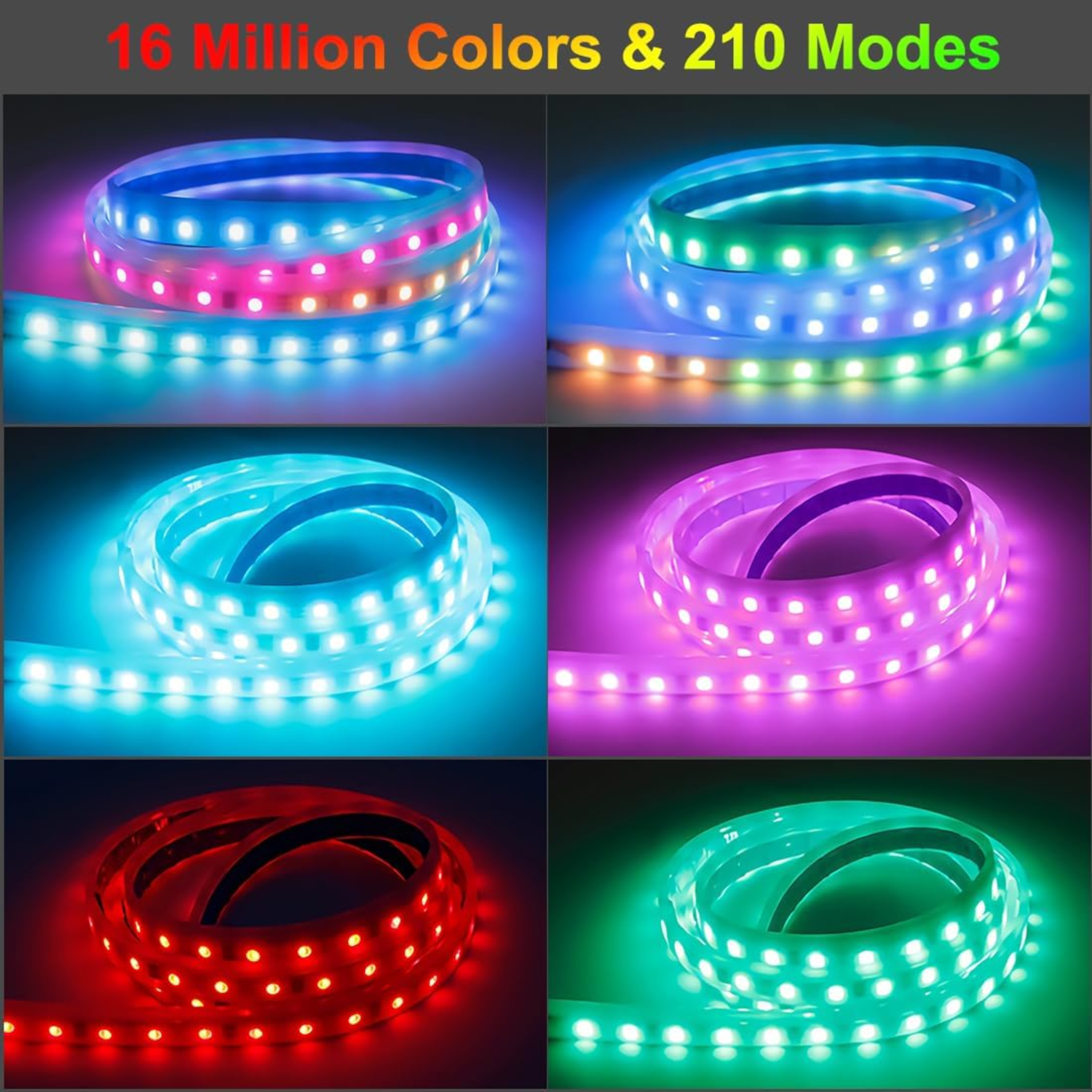 Dynamic Multi Color LED Car Hood Strip Lights – 12V - Image 6