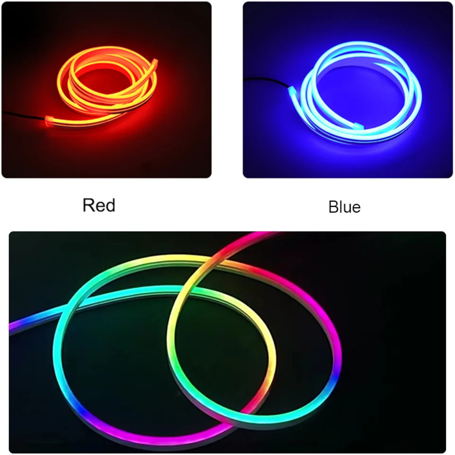 Dynamic Multi Color LED Car Hood Strip Lights – 12V - Image 7