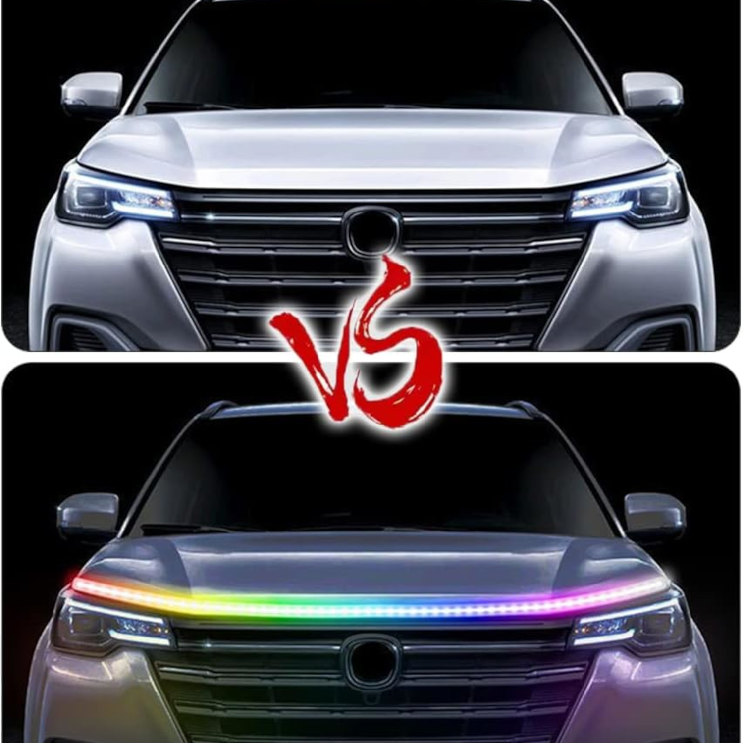 Dynamic Multi Color LED Car Hood Strip Lights – 12V - Image 10