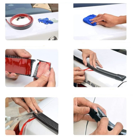 130cm Flexible Car Rear Spoiler Light LED Strip BrakeTurn Signal Running DRL. - Image 2