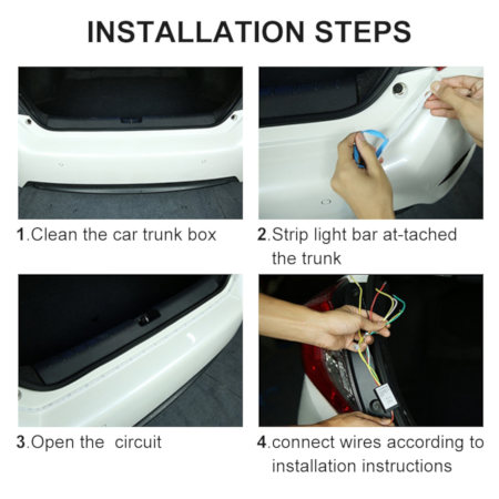 Dream Color Car Exterior Trunk LED Flow Strip Light – 120 cm - Image 3