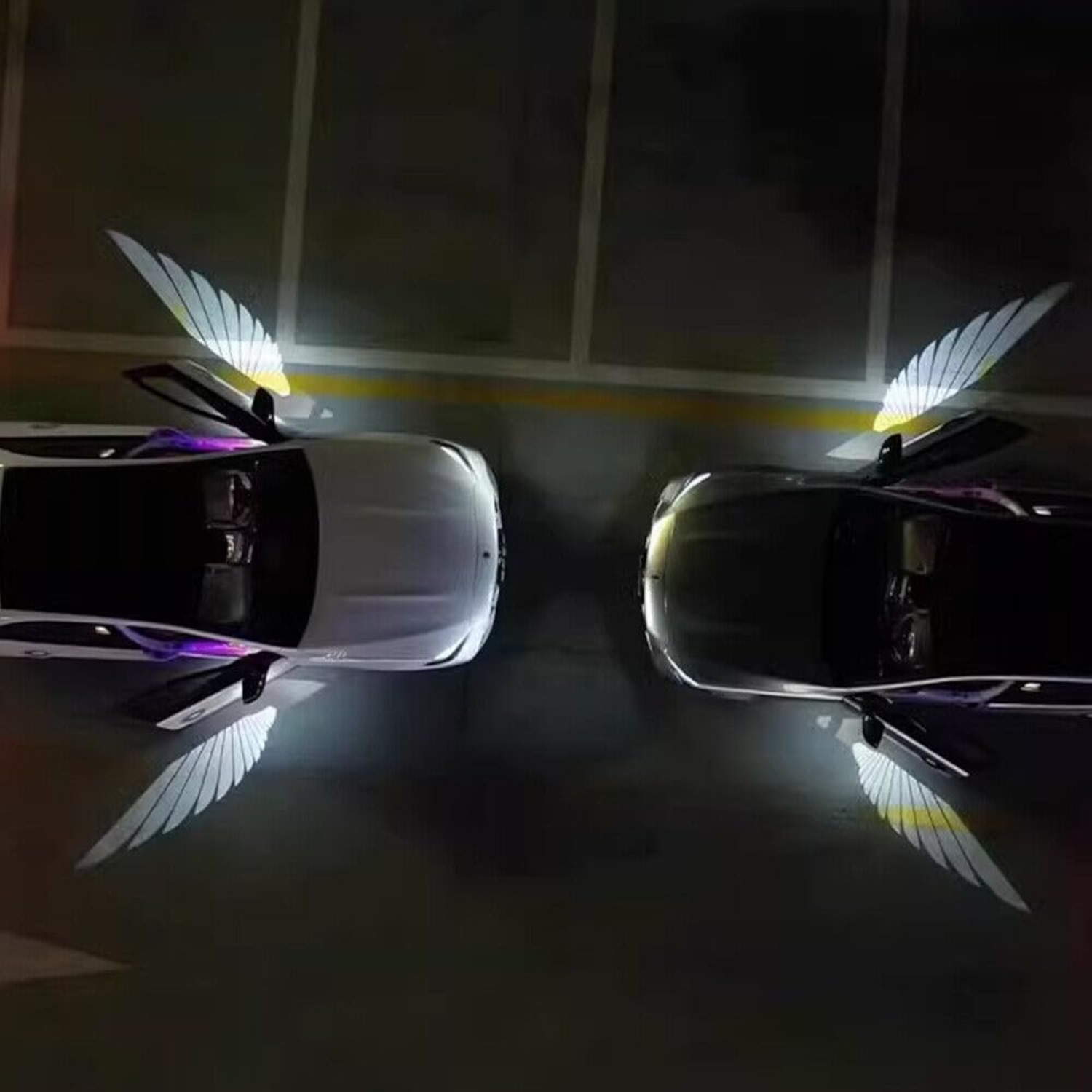 Car Side Rearview Mirror Dynamic Angel Wings Projection Light - Image 8