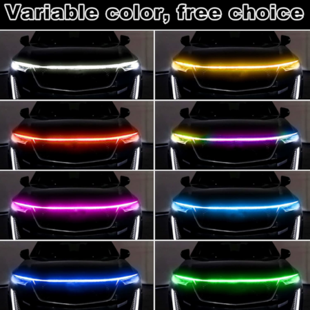 Car LED Multi Color Hood Light – Waterproof – Flexible – APP Control - Image 4