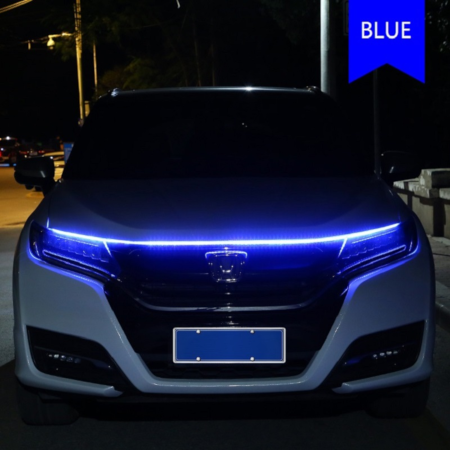 Car LED Hood Daytime Running Light – Waterproof – Flexible – Blue - Image 7